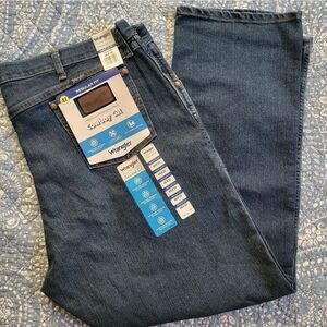 Vintage 80s Wrangler Pro Rodeo Cowboy Cut Blue Denim Jean Midnight Rinse…